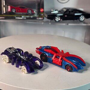 Hot Wheels Speed Spider Arachnorod 2 Car Spider Pack Purple Blue Loose 2013-2018